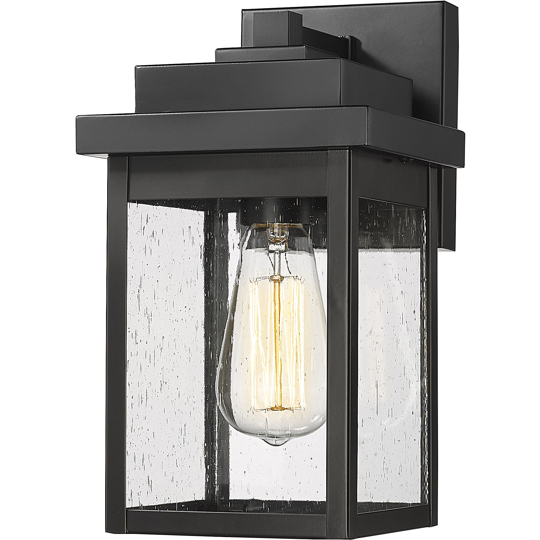 Belle Chasse 1 Light 8 inch Powder Coated Black Outdoor Wall Sconce